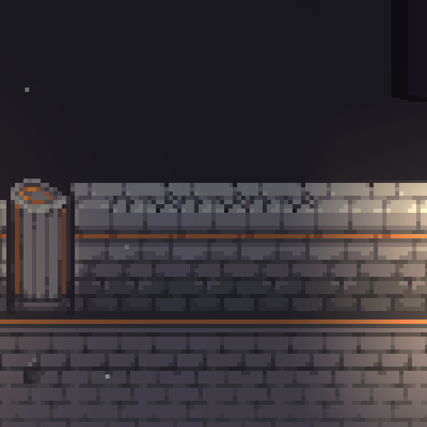 Library Floor 3 decorative wall before a Sephiria secret room opens
